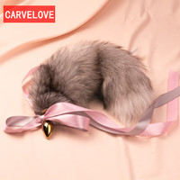 CARVELOVE饰品装饰仿狐狸毛尾巴可拆卸潮流饰品 50cm真狐狸毛尾巴2.2cm直径
