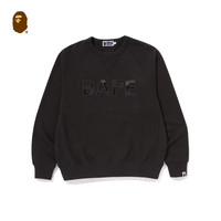 BAPE 113007K 迷彩华夫格 圆领卫衣