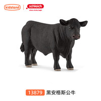 思乐 黑安格斯公牛 仿真动物模型