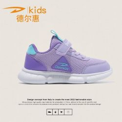 德尔惠 2026秋款女童鞋网面儿童跑步鞋女孩中大童透气男童休闲运动