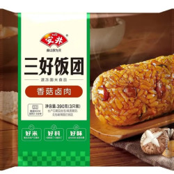 安井 面点任选 390g香菇卤肉饭团*1袋(3只/袋)