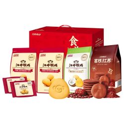 江中猴姑 彩虹饼干礼盒 缤纷口味 624g 赠礼袋