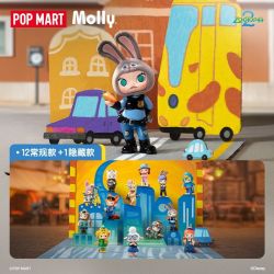 泡泡玛特 POPMART泡泡玛特MOLLY × 疯狂动物城联名系列手办盲盒