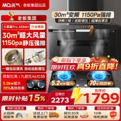名气 老板出品30立方自清洗免拆洗顶侧双吸家用大吸力A586H烟灶炉灶