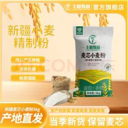 丰粮甄厨 新疆原味小麦粉5kg/袋无添加家用面粉 5kg/袋