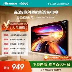 Vidda R系列 一级能效版 43VR1QD 液晶电视 43英寸 FHD