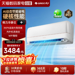 格力 空调冷静王+冷暖两用1.5匹变频新一级能效大挂机
