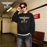 BOY LONDON BOYLONDON秋季潮牌男女同款圆领套头针织卫衣N03906