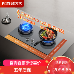 方太 家用嵌入式双灶台 可调节换装灶具TF36B-G双眼灶家用嵌入式猛火高热