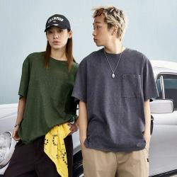 Champion 圆领做旧短袖T恤