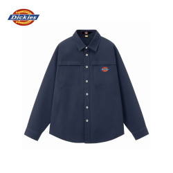 Dickies 衬衫男长袖春秋季学生外套男士休闲衬衣潮流宽松百搭男装上衣服