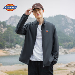 Dickies 夹克男秋冬季户外冲锋衣休闲运动情侣外套男七夕节 深灰色 S