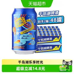 千岛湖啤酒 乐享时光啤酒   330ml*24罐*2件