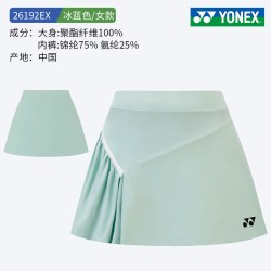 YONEX 网球羽毛球服女夏季休闲yy裙子弹力运动短裙半身裙