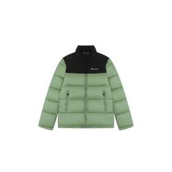 Champion 秋冬男士保暖棉服拼色时尚立领休闲