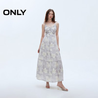 ONLY 气质印花波嬉度假风吊带仙女连衣裙女