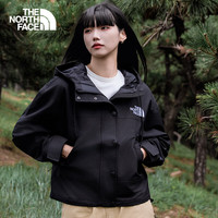 北面 冲锋衣女硬壳Reign On外套Dryvent防水防风透气25秋冬上新|8FZR JK3/宇宙黑 L /165