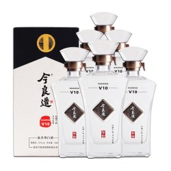 今良造 V10 52度浓香型白酒整箱纯粮食酒高度老酒送礼盒装