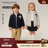 TEENIE WEENIE 小熊童装 学院风翻领按扣外套 藏青色 120cm