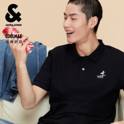 杰克琼斯 226206035E40 夏季短袖 POLO衫 黑色 3XL