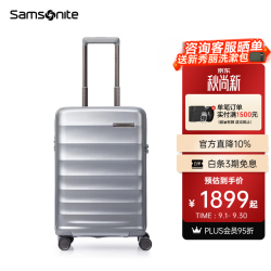 新秀丽 NW9 可扩展大容量 绚丽银 20英寸 拉杆箱