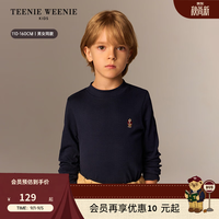 TEENIE WEENIE 抗菌半高领打底衫 藏青色 140cm T恤