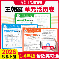 江西人民出版社 王朝霞期末活页卷 六年级下册 语文数学英语 人教版
