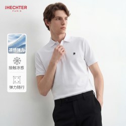 HECHTER 赫仕特上衣夏新款翻领T恤休闲短袖polo衫男