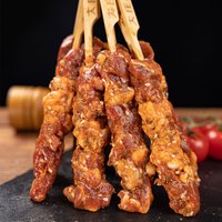 88VIP：大庄园 臻选孜然风味牛肉串 烧烤食材半成品180g×4袋