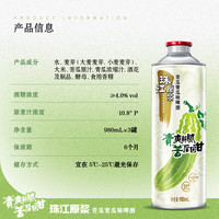 珠江啤酒 原浆苦瓜青瓜味啤酒 980mL*3罐