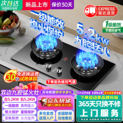 美的 多采立减15%双九腔双灶+熄保童锁+钢化玻璃 天然气(赠防风聚火炉架)