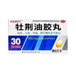 东宝 消克宁 牡荆油胶丸30丸/盒 祛痰 止咳 平喘 用于慢性支气管炎
