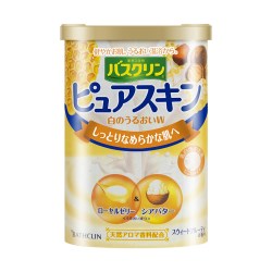 巴斯克林 日本巴斯克林蜂王浆乳木果香浴盐沐浴磨砂膏泡澡盐男女搓澡盐600g
