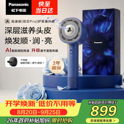 Panasonic 纳诺怡速干护发 电吹风  雾霾蓝