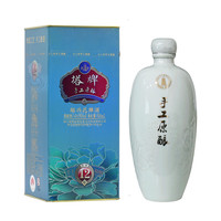 花小钱喝国礼、中秋必备：塔牌 十二年陈酿手工原酿 绍兴黄酒 500mL 1盒 礼盒装