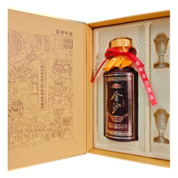 金沙 回沙 亲调年份封藏版 酱香型白酒 53度 500ml*4盒 礼盒  收藏送礼