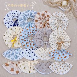 婴儿系带柔软透气吸水宝宝韩版围兜纱布口水巾