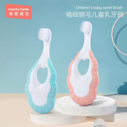 宝宝牙刷儿童超细软毛0-1-2-3岁婴幼儿乳牙一岁半婴儿牙膏套装