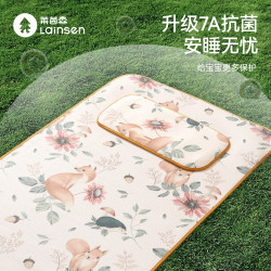 莱茵森 婴儿凉席透气吸汗可机洗冰丝席宝宝睡觉席子儿童幼儿园专用凉席