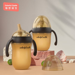 秘密城宝新生宝宝奶瓶耐摔硅胶戒奶仿母乳奶瓶防胀气