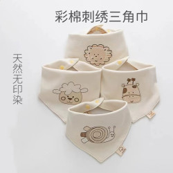 超柔吸水彩棉口水巾婴儿春夏口水巾婴儿0-1岁纯棉秋冬幼儿女宝