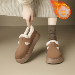 复古加绒勃肯女新款圆头时尚鞋子女ins潮牌百搭JF98B