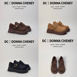 DONNA CHENEY厚底加绒勃肯2025冬季百搭小个子增高复古棉鞋舒适