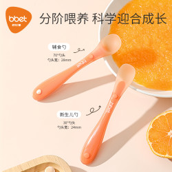 巴比象 宝宝软勺婴儿喂水喂奶勺子辅食软勺幼儿吃饭家用便携0-1