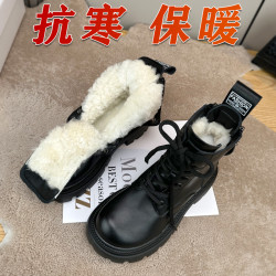 雪地靴女款冬季时尚加绒加厚2026新款皮毛一体保暖东北防水防滑