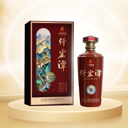 仟宏潭酱香型白酒53度传统固态工艺高档礼盒纯粮酿造53度500ml/瓶