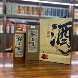 黔三冠黔三冠纯粮固态酿造酱香型白酒53度500ml53%Vol500