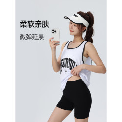 透气健身运动跑步速干男女美式训练速干上衣撞色瑜伽撸铁背心显瘦