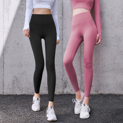 九麦一品 七彩高腰提臀健身裤女高弹速干运动裤健身服薄款紧身裤外穿瑜伽裤