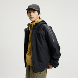 adidas 男子冬季加绒防风拒水连帽夹克KA1307